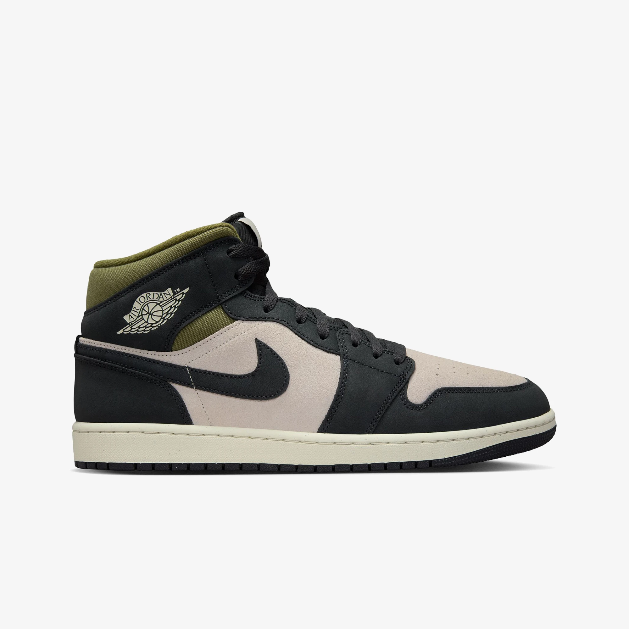 کفش جردن Air Jordan 1 Mid SE 'Off Noir Medium Olive'