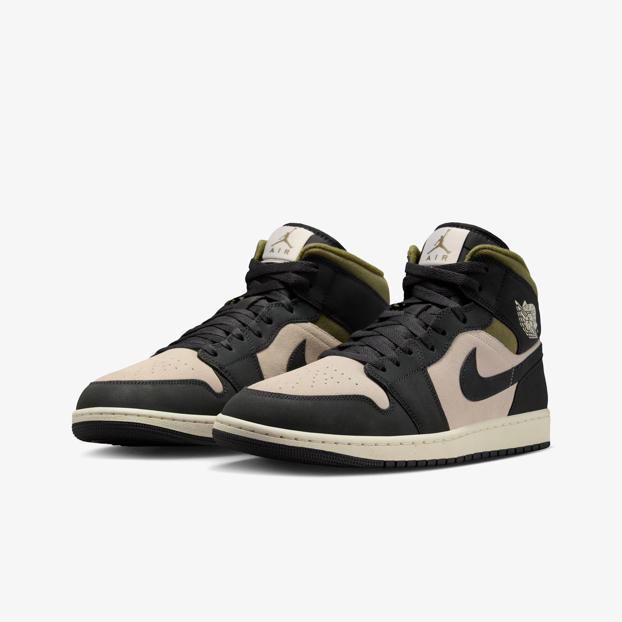 کفش جردن Air Jordan 1 Mid SE 'Off Noir Medium Olive' - Image 4