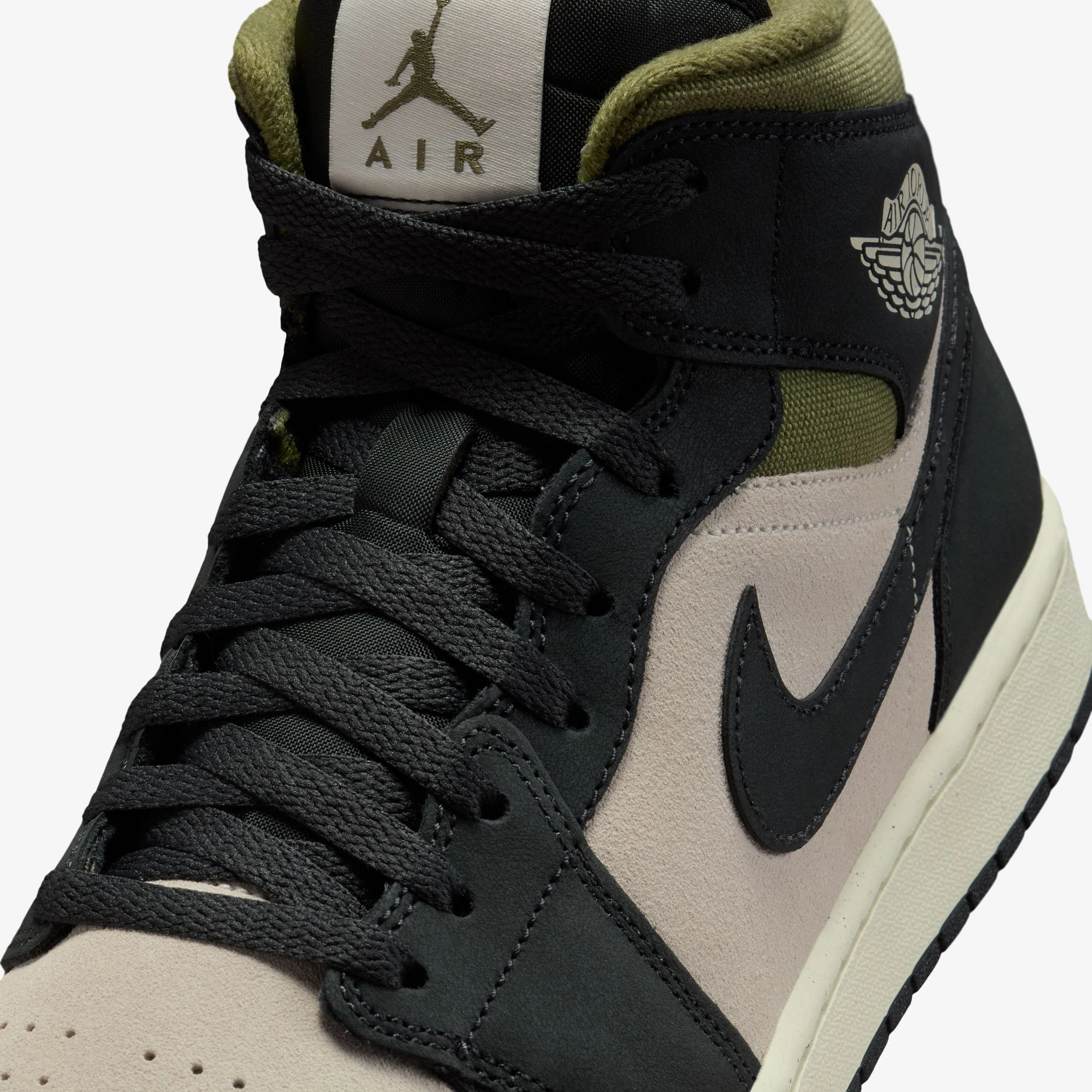 کفش جردن Air Jordan 1 Mid SE 'Off Noir Medium Olive' - Image 8