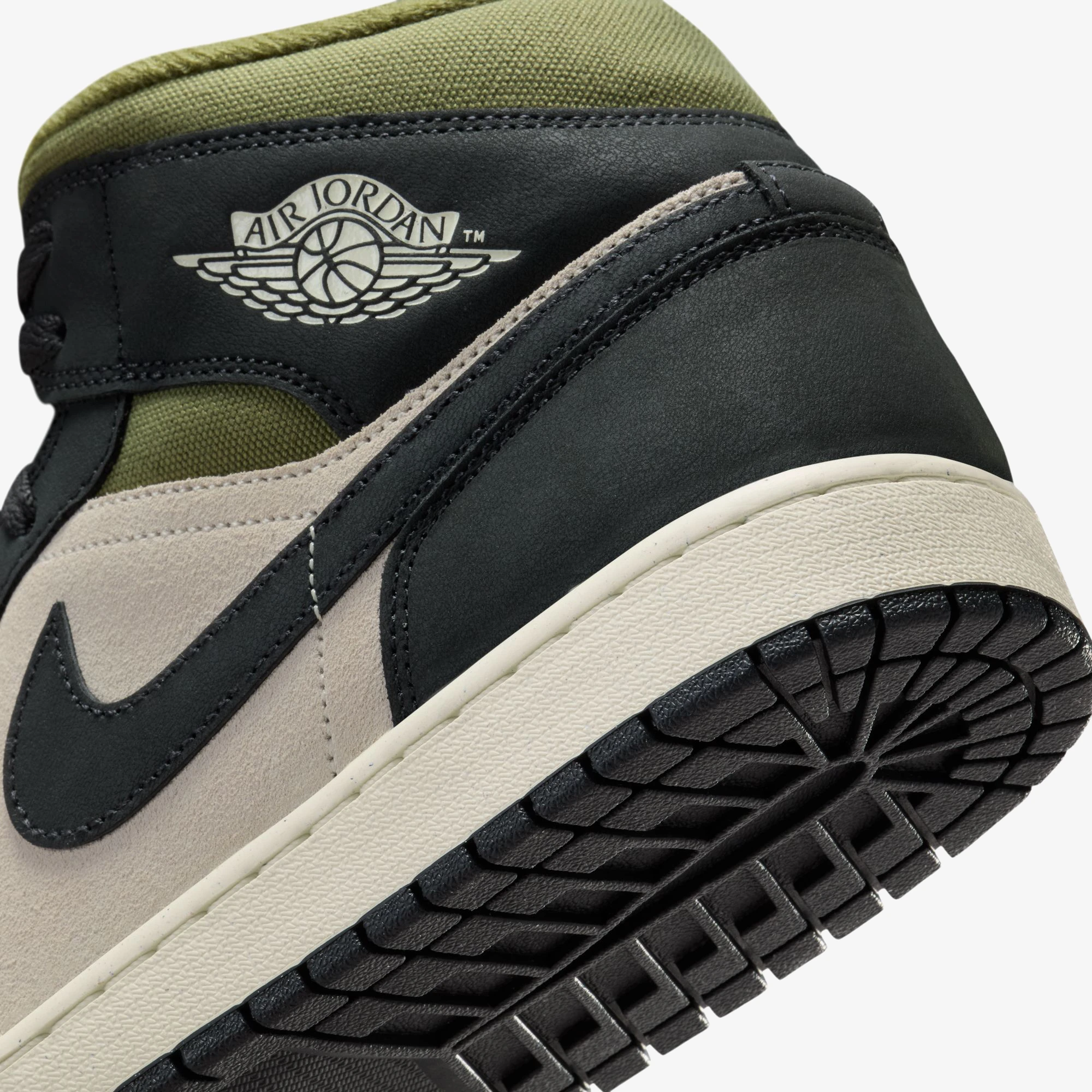 کفش جردن Air Jordan 1 Mid SE 'Off Noir Medium Olive' - Image 7