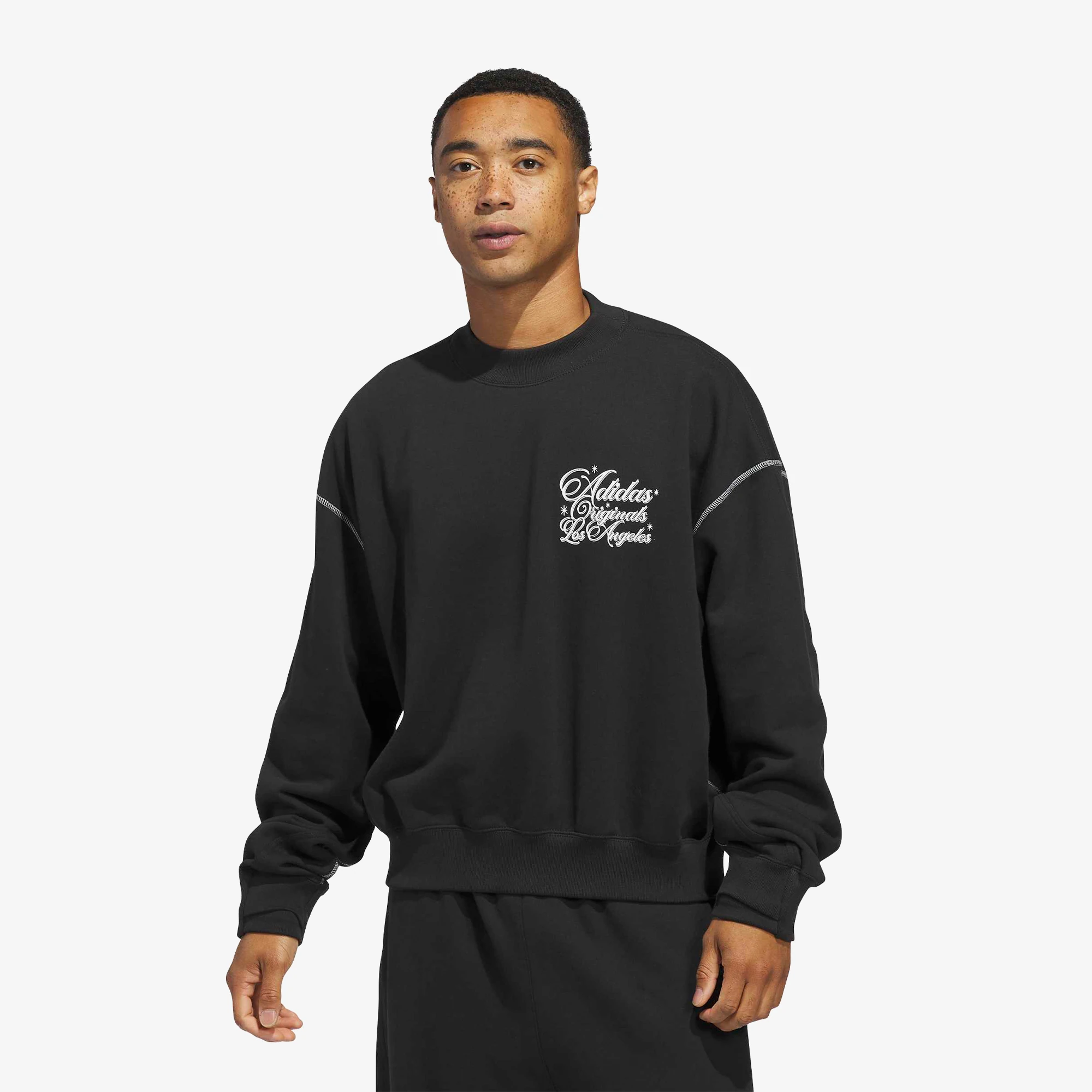 سوییتر آدیداس Santa Monica Crewneck 'Black'