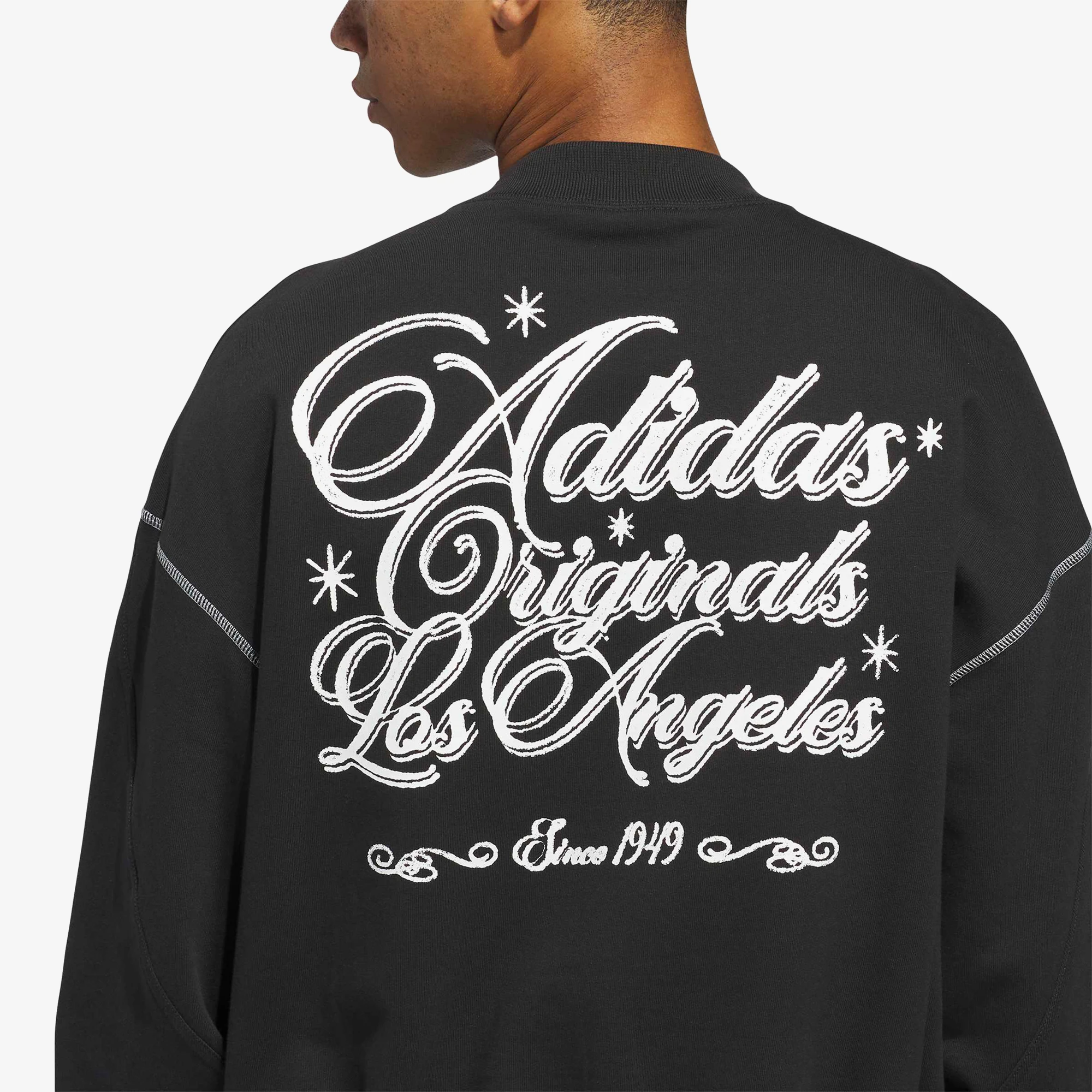 سوییتر آدیداس Santa Monica Crewneck 'Black' - Image 3