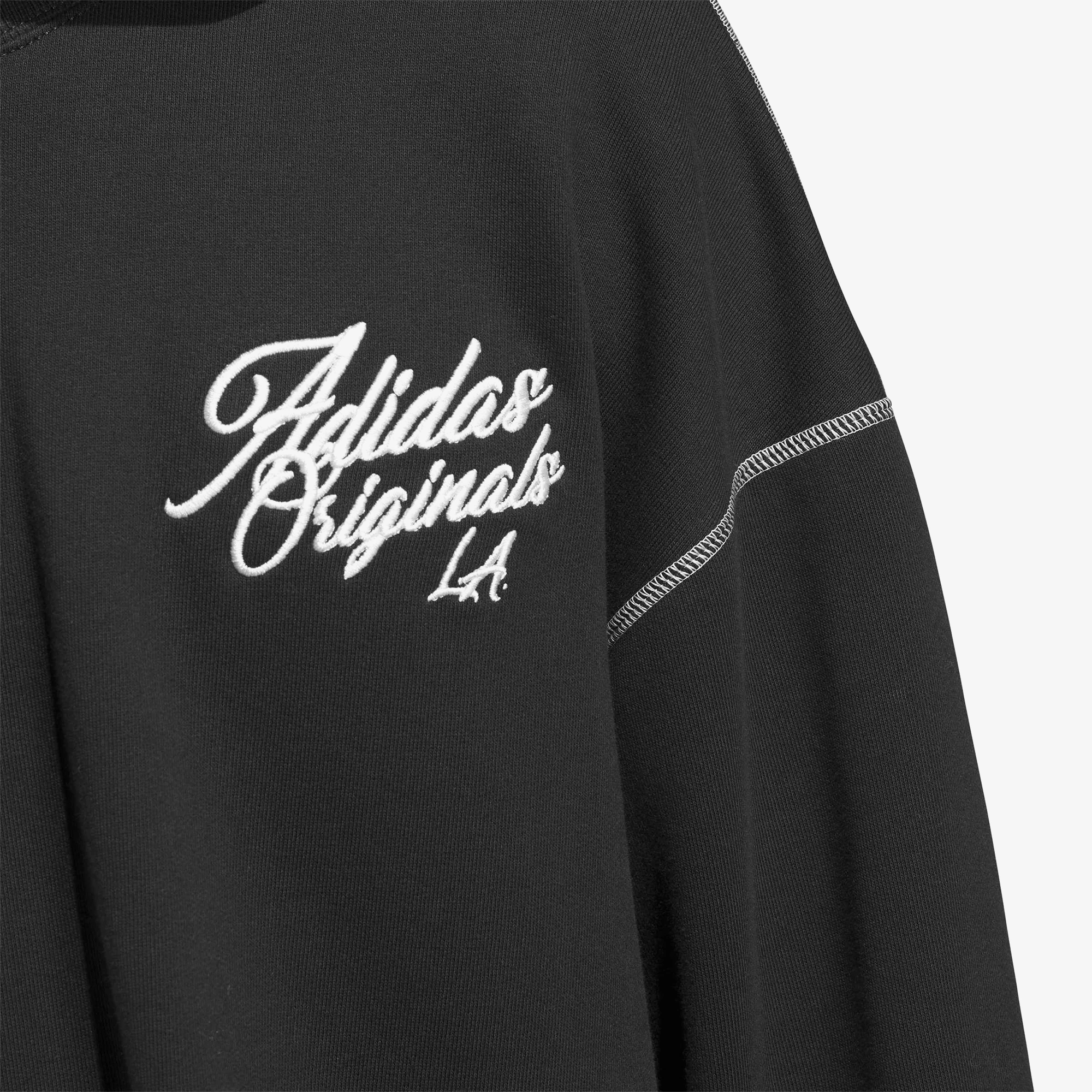 هودی آدیداس Santa Monica Hoodie 'Black' - Image 4