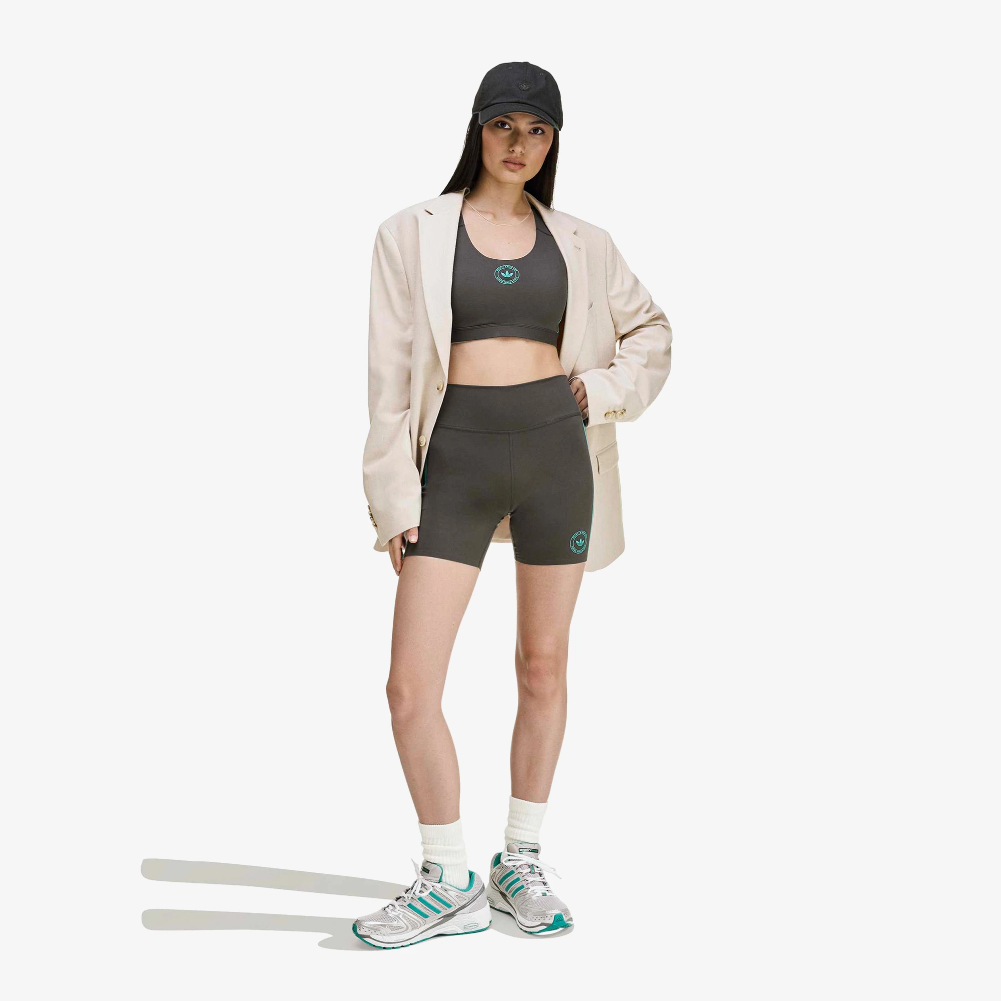 نیم تنه آدیداس adidas x Sporty & Rich Bralette 'Carbon' - Image 4