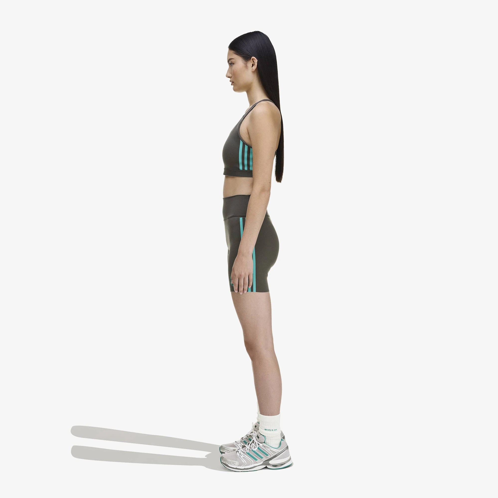 نیم تنه آدیداس adidas x Sporty & Rich Bralette 'Carbon' - Image 6