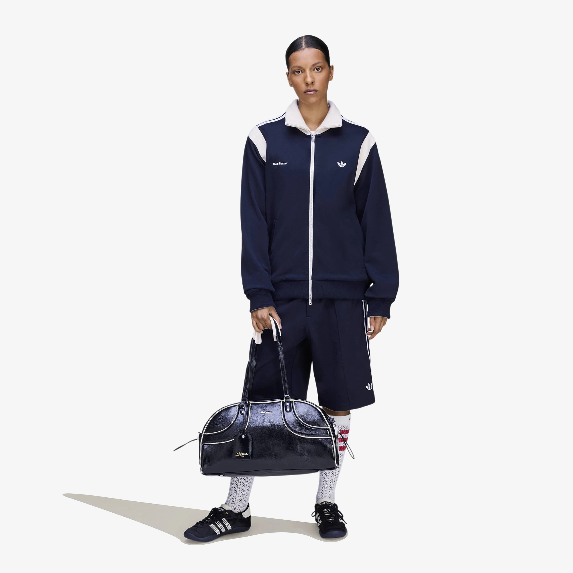 سوییشرت آدیداس Wales Bonner x adidas Twill Track Top 'Night Navy' - Image 4