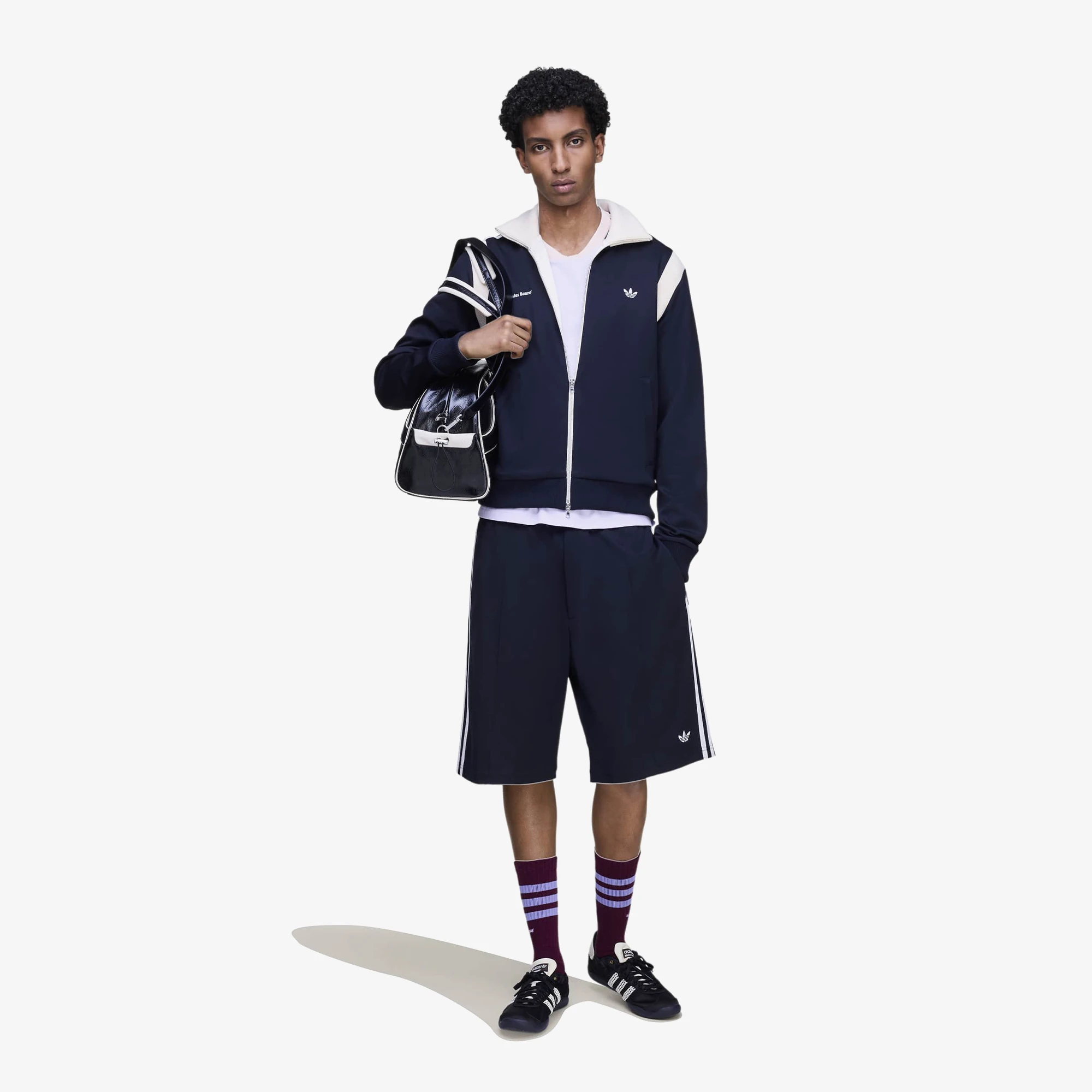 سوییشرت آدیداس Wales Bonner x adidas Twill Track Top 'Night Navy' - Image 5