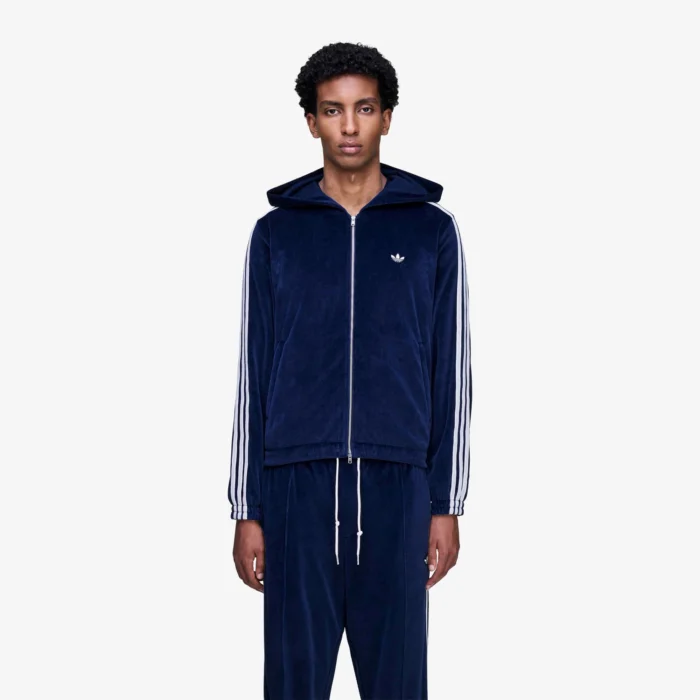 سوییشرت آدیداس Wales Bonner x adidas Velor Track Jacket 'Collegiate Navy'
